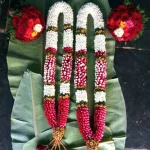 Classic red and white rose story varmala