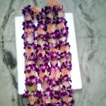 Delicate Affair : Orchid and Lotus flower Varmala