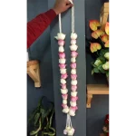 White and Pink Vibrant Rose Varmala
