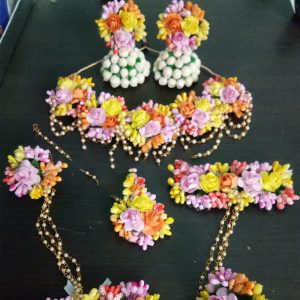 Artificial Floral Jewellery Set | Flower Jewellery | Shopshaadi