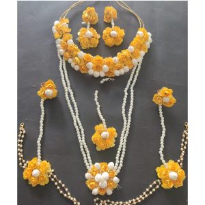 Floral Jewellery Set | Haldi Celebrations | Shopshaadi