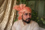 CP3- Peach Paisleys Chanderi Saafa