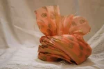 CP3- Peach Paisleys Chanderi Saafa - Image 2