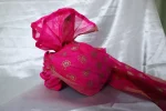 CP7- Pink Paisleys Chanderi Saafa