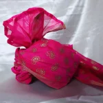 CP7- Pink Paisleys Chanderi Saafa