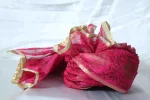 CP6- Pink Abstract Chanderi Saafa