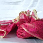 CP6- Pink Abstract Chanderi Saafa