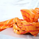 CBL12- Orange Rajasthani Leheriya Saafa