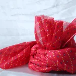 CBL13- Red Cotton Bandhani Saafa