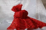 CBL14- Red Cotton Bandhani Printed Saafa