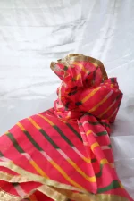 CBL16- Red Japipuri Print Cotton Saafa