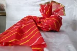CBL17- Red Rajasthani Leheriya Saafa