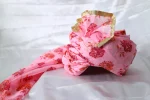 CBL21- Pink Floral Printed Cotton Saafa