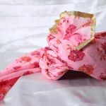 CBL21- Pink Floral Printed Cotton Saafa