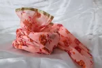 CBL20- Pink Floral Print Cotton Saafa