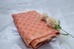 CP3- Peach Paisleys Chanderi Saafa - Image 3