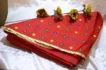 CBL4- Red Cotton Bandhani Saafa - Image 2