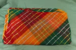CBL18- Multi-Color Rajasthani Bandhani Saafa - Image 3