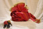 CBL6- Red Cotton Jaipuriya Style Saafa - Image 2