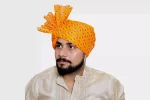 CBL3- Yellow Cotton Bandhani Saafa