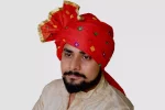 CBL4- Red Cotton Bandhani Saafa
