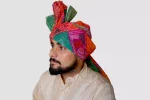 CBL8- Multi-Color Bandhani Cotton Saafa - Image 4