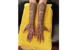 Heavy Traditional Front Hand Mehendi Designs - Image 6