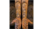 Traditional Groom Mehendi Portraits and Face Designs - Image 5