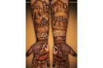 Traditional Mehendi Portraits and Face Designs - Image 3