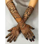 Heavy Traditional Mehendi Extravaganza - Front and Back Designs