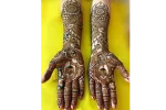 Heavy Traditional Front Hand Mehendi Designs