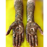 Heavy Traditional Front Hand Mehendi Designs