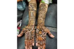 Heavy Traditional Mehendi Extravaganza - Front and Back Designs - Image 8