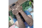 Heavy Traditional Mehendi Extravaganza - Front and Back Designs - Image 4