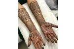 Heavy Traditional Front Hand Mehendi Designs - Image 3