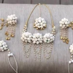 Artificial Flower Jewellery Set (WHITE)