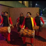 Black Trending Traditional Kurta pyjama - Punjabi Dhol Players