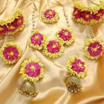 Artificial Flower Jewellery (YELLOW O PINK)