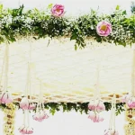 Bridal Floral Chaddar (WHITE LOTUS)