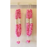 Bliss Varmala with Pink Rose Petals
