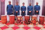 Floral Dream : Blue Traditional Attire : Punjabi Dhol Artists