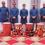 Floral Dream : Blue Traditional Attire : Punjabi Dhol Artists