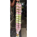 Pink and White Lotus Varmala