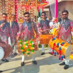 Multi-color Trendy Traditonal Kurta Pyjama - Punjabi Dhol Players